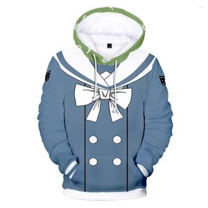 Bluzy męskie Danganronpa cosplay z kapturem rola saihara shuichi naegi makoto 3d print moda swobodne peryferyjne pulover peryferyjne