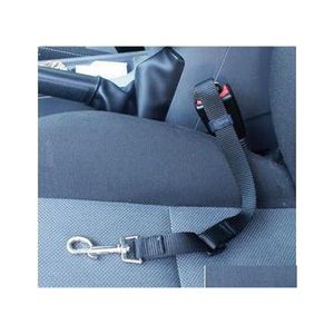 Dog Collars LEASHES PET CAR SAFEALY SEAT BELT調整可能なクリップリード犬用犬の子犬の猟犬車両シートベルト09ドロップデリバリーHom OTBLC