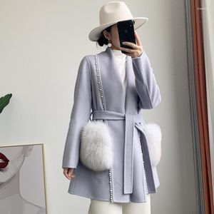 Women's Down 2022 Fashion Ladies Natural Fur Jacket Full Pelt Women Real Coats Outwear