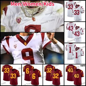 Ncaa College Football Usc Trojans Jersey 43 Трой Поламалу 33 Маркус Аллен 53 Шейн Ли 13 Калеб Уильямс Буш 26 Трэвис Дай Остин