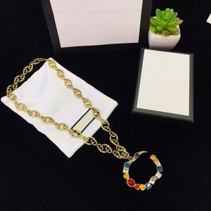 Designer Jewelry Man Street Necklaces Rhinestone Chains Luxury Neckwear For Women Party Jewelry Gold Pearls Necklace G Diamond Pendants