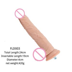 Sexleksak Dildo ROUGH BEAST Flesh Didlos för Quick Plug/Vac-u-lock Sex Machine Love Attachemnts Kvinnor och flickleksaker Produkt