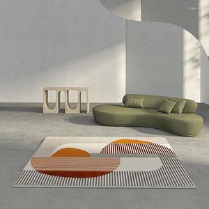 Tappeti Modern Home Living Room Carpet Resistente allo sporco antiscivolo Ampia area Stampata in 3D Tappeto per camera da letto Decor Tappetino addensato