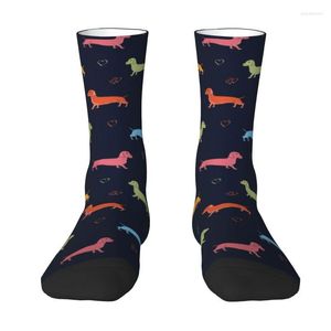 Men's Socks Dachshund Mens Crew Unisex Fun Badger Sausage The Wiener Dog Spring Summer Autumn Winter Dress