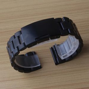 Metalowyband zegarkowy 18 mm 20 mm 22 mm 24 mm zegarki ze stali nierdzewnej opaski paski