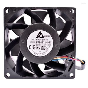 Computer Coolings FFB0812HHE 8cm 8038 80mm Fan 80x80x38mm DC12V 0.30A Server Low Speed Mute Cooling