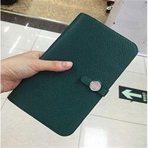 Carteiras de couro de alta qualidade Lady Leather Credit Card Card para Women Wallet Boletes Caixa de telefone Long Style Clutch Bag Passport Hol245s