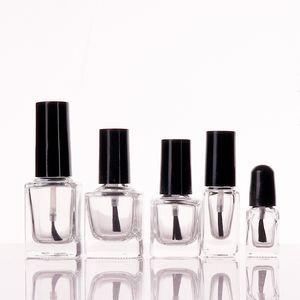 Transparante glazen nagellakflessen 5 ml 10 ml 15 ml lege cosmetische verpakking met dekselborstel