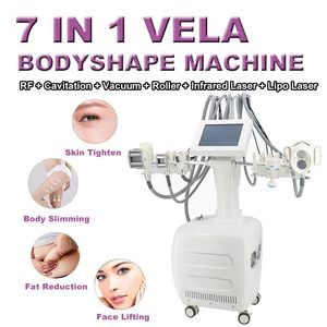 7 I 1 Vela Roller Lipo Cavitation Machine Laser Viktminskning Anti Celluliter RF Vakuum Skönhetsutrustning rynka borttagning Skinlyft bärbar