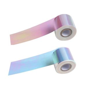 Roll Aurora Glass Glass Sticker Foils Art Design Design Broken Diy Manicure