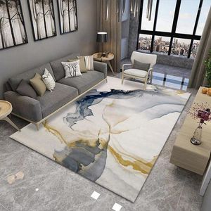 Carpets Modern Abstract Minimalist Marble Pattern Carpet Living Room Bedroom Luxury Large Area Rug Home Non-slip Anti-fouling Entry Mat