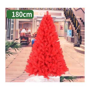 Christmas Decorations 180Cm Tree Pink Rose Red Artificial Merry For Home Drop Delivery Garden Festive Party Supplies Otghz