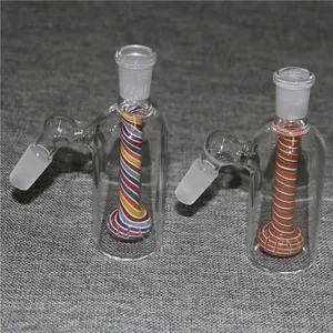 14mm 19mm Ash Catcher Narghilè Percolatore in vetro 45 90 gradi Fumo comune Ashcatcher Perc Bong Catcher per acqua