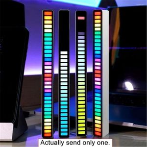 Gece Işıkları RGB Ses Kontrolü Müzik Ritim Işık 32 Bit Kol İşlemci Araba Aile Partisi Aydınlatma için Yaratıcı Renkli Çevre