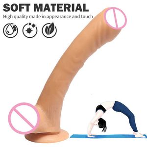 Sex leksak dildo mjuk dildo med kraftfull sucker hudkänsla realistisk penis anal plug vagina g-spot stimulator kvinnlig masturbator sex leksaker