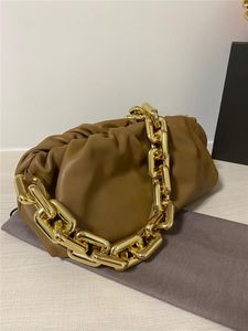 Projektant luksusowy łańcuchowa torba skórzana torba na ramię 7A jakość rozmiar 31x12x16cm
