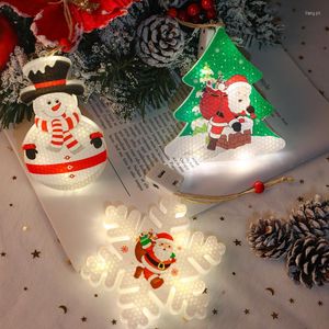 LEDライトイヤーデコレーション付きの弦楽クリスマスツリー家吊り飾りのための照明バッテリー操作
