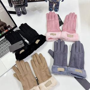 Austraila Designer handskar vinterfleece peksk￤rm handskar kvinnor flickor varm finger mittens utomhus ridmitten