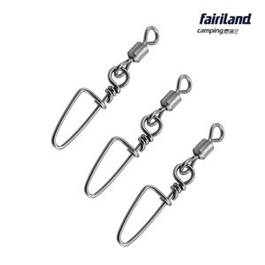 100st Box American Rolling Fishing Swivel W Coastlock Snap 2 4 6 8 10# Rostfritt stål Fiskekrok Lure Connector Hook Box249o