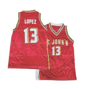 Retro 80's Felipe Lopez #13 St. John's Basketball Jersey All Ed Red Custom Any Name Number 2xs-6xl