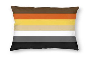 CushionDecorative Pillow Solid Bear Pride vlag Luxe worp Cover Slaapkamer Huisdecoratie Gay LGBT GLBT Cushion Covers Velvet Fab3485653