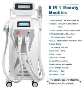 3000 watts 3 In 1 OPT IPL Laser Permanent Hair Remover Machine Nd Yag Lazer Tattoo Remover Skin Whitening Laser Epilator beauty machine