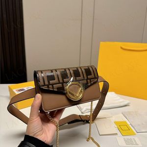 Mężczyźni damska designerska talia torba modny łańcuszek torby na klatkę piersiową list Crossbody podwójny pasek na ramię klasyczny portfel na telefon torebki z pudełkiem