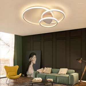 Ceiling Lights Bedroom Lamp Light LED Round Simple Modern Atmosphere Home Creative Personality Iron Art North Europe Lamps