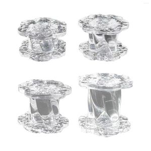 Bolsas de jóias Round Display Stand Transparent Block Pedestals Cilindro para pulseiras bonecas colecionáveis ​​figuras de ação cosméticos