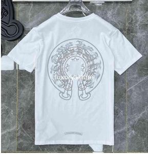 Designers T Shirts Summer Ch Brand Y Men's Shirts Tees Rätt hästsko Sanskrit Cross Polos Boy Graffiti T-shirts Women Short Sleeve Qeej