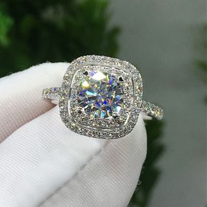 Kvinnor Zircon Diamond Gemstone Rings Fashion Fine Jewelry Engagement Wedding Ring Gift Will and Sandy