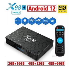 X98H Pro Android 12 TV Box AllWinner H618 2.4G 5G WIFI6 4GB 64B 32GB 2GB16GB BT5.0メディアプレーヤーレシーバーセットトップボックス