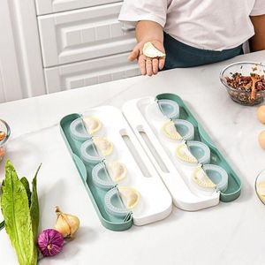 Pişirme Kalıpları Otomatik Aksesuarlar Plastik Hamur Presleme Aracı DIY Dumpling Maker Yapım Kalıp Cilt Artefakt