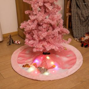 Juldekorationer tr￤ddekor kjol rosa p￤ls f￶r Xmas hem