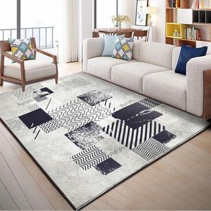 Carpets Nordic Abstract Large Size Living Room Carpet Bedroom Bedside Non-slip Rug Home Decoration Study Lounge El Commercial Mat