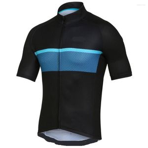 Giacche da corsa NERO Maglia sportiva ad asciugatura rapida Abbigliamento da ciclismo Abbigliamento da bici Manica corta Realizzato su misura per esterni