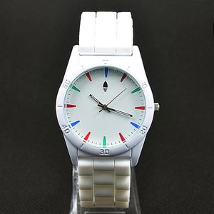 Casual Brand Clover Women Men's Unisex 3 Leaves leaf style dial Silicone Strap Analog Quartz Wrist watch AD02234q