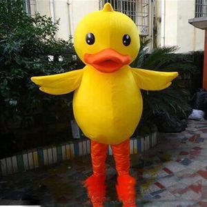 Promotion Quality Mascot Big yellow duck Mascot Costume Adult Cartoon Suit Outfit Opening Business Parents-child Campaign