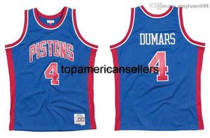 Stitched Joe Dumars Jersey S-6XL Mitchell & Ness 1988-89 Mesh Hardwoods Classics retro basketball jerseys Men Women Youth