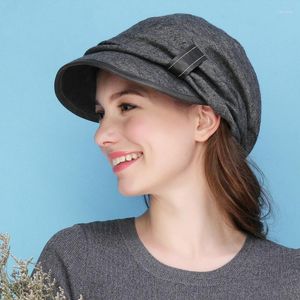 Beretler Beret Şapka Kadınlar Sonbahar Boş Zaman Koreli Kap Koreli Pamuk Bahar Rüzgar Yalıtım Sıcak İngiliz Retro All-Match Ladies Caps H6739