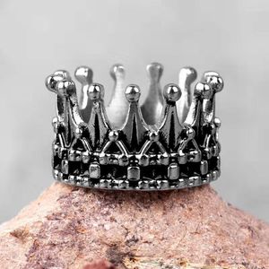 Cluster Rings Style Vintage Punk King Crown Metal Cool Men's Rock Party Biker Jewelry
