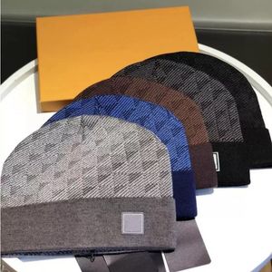 Designer-Strickmütze aus Wolle mit Bündchen, Totenkopfmützen und Mützen für Herren, Damen, Unisex, Mode, Luxus, Winter, Frühling, Herbst, Herbst, Mützen, lässig, kariert, Kuppelmützen, sortiert