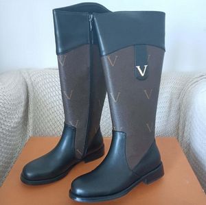 2022 neue Designer-Stiefel, Luxusmarke, echtes Leder, Stiefeletten für Damen, lange Stiefel, Turnschuhe, Trainer mit Box von Shoebrand