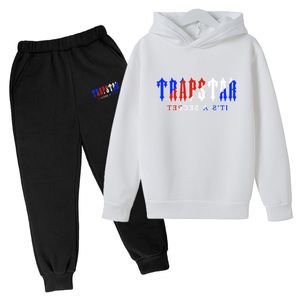 Babykläder Barn Designer Set TRAPSTAR Småbarnskläder Tröja Träningsoveraller med huva 2 delar Set varma fleece Pojkar Flickor Barn hoodies Sweatshirt x0WH#