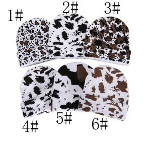 10st. H￶sten vinter mode varma hattstudenter s￶t leopard tryck ko stickad hatt ull hatt studentpar unisex skalle m￶ssor