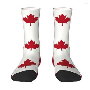 Erkek Çoraplar Kanada Bayrağı Erkekler Kadın Mürettebat UNISEX EĞLENCE VATRIOTISH BAZLI YAZ Sonbahar Kış elbisesi
