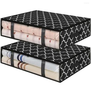 Storage Bags Non-Woven Fabric Quilt Bag Light Strong Load-Bearing Useful Under Bed Clothes Bin Dustproof Easy To Place