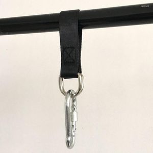 Zubehör 1 Stück Multifunktions-Hakenring zum Aufhängen horizontaler Stangen Lanyard Gürtel Klimmzugseil Fitnessgeräte Fitnessstudio