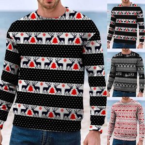 Men's Hoodies Men Women Winter Casual Christmas Top Warm Amusing Print Long Sleeved Sweatshirt Outerwear Athletic Ethnic Sudadera Loose Fit