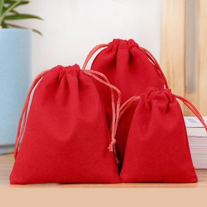 13x18CM/5.11"x7.08" Velvet Jewelry Pouches Bags with Drawstrings Party Favor Storage Makeup Pouch for Jewelry Birthday Wedding Candy
